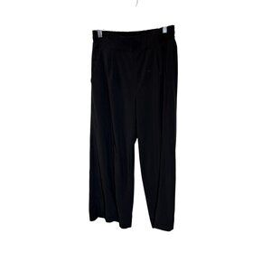 Athleta Brooklyn Wide Leg Pants Size 0 Black Lightweight Stretch Elastic Waist P